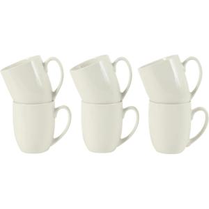 image:imageGibson Home Gracious Dining 3Ounce Espresso Cups Set of 4 Small Stackable Coffee Cups with 4 Saucers Metal Stand Ceramic Demitasse Mugs Espresso Accessories for MachineWhite Great Essentials 16oz