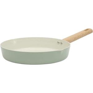 image:imageGibson Home Marbleton 11 Inch Large Aluminum Fry Pan Cookware NonToxic Premium Ceramic Non Stick Frying Pan Kitchen Egg Pan Omelet Pan Always Pan Pots and Pans Sage Green Induction SafeGreen