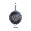 image:imageOster 12 Piece Nesting Mixing Bowl Set 3 Bowls with Lids amp 6 Measuring Cups NonSlip Bases Pour Spouts SpaceSaving Kitchen Prep Set Dishwasher SafeBlueGrey 7 Strainer