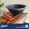 image:imageOster 12 Piece Nesting Mixing Bowl Set 3 Bowls with Lids amp 6 Measuring Cups NonSlip Bases Pour Spouts SpaceSaving Kitchen Prep Set Dishwasher SafeBlueGrey 10 Strainer