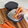 image:imageOster 12 Piece Nesting Mixing Bowl Set 3 Bowls with Lids amp 6 Measuring Cups NonSlip Bases Pour Spouts SpaceSaving Kitchen Prep Set Dishwasher SafeStainless Steel Flat Grater