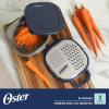 image:imageOster 12 Piece Nesting Mixing Bowl Set 3 Bowls with Lids amp 6 Measuring Cups NonSlip Bases Pour Spouts SpaceSaving Kitchen Prep Set Dishwasher SafeStainless Steel Flat Grater