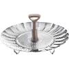 image:imageOster Dunwood 3 Piece Carbon Steel Wok 138 PFASFree Stir Fry Pan with Wooden Spatulas High Heat Oven amp Stovetop SafeStainless Steel