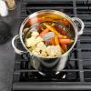 image:imageOster Dunwood 3 Piece Carbon Steel Wok 138 PFASFree Stir Fry Pan with Wooden Spatulas High Heat Oven amp Stovetop SafeStainless Steel