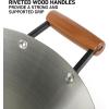 image:imageOster Dunwood 3 Piece Carbon Steel Wok 138 PFASFree Stir Fry Pan with Wooden Spatulas High Heat Oven amp Stovetop SafeStainless Steel