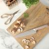 image:imageSur La Table Kitchen Essentials 14 Piece Cutlery Set German Steel Forged Knives Beech Wood Block Chef Santoku Bread Steak Knives Shears amp Sharpener  Linen WhiteTaupe 14pc Set