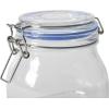 image:imageSur La Table Lyon Court 4Piece Glass Canister Set with Airtight Trigger Clamp Lids Clear  71 oz 54 oz 37 oz amp 225 oz Sizes Rubber Gasket Seal Dishwasher Safe Food Storage JarsSet of 4 71 oz  54 oz  37 oz  225 oz