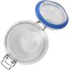 image:imageSur La Table Lyon Court 4Piece Glass Canister Set with Airtight Trigger Clamp Lids Clear  71 oz 54 oz 37 oz amp 225 oz Sizes Rubber Gasket Seal Dishwasher Safe Food Storage JarsSet of 4 71 oz  54 oz  37 oz  225 oz