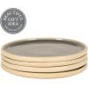 image:imageGibson Elite  Made in Portugal  Port Gaia 102 Inch Dinner Plates Set of 4  Reactive Glaze Dish Set  BlueBlue Dinner Plates