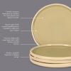 image:imageGibson Elite  Made in Portugal  Port Gaia 102 Inch Dinner Plates Set of 4  Reactive Glaze Dish Set  BlueGreky Dinner Plates