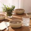 image:imageGibson Elite  Made in Portugal  Port Gaia 4 Piece Cereal Bowl Set 62 Stoneware Bowls Reactive Glaze Finish Soup Dessert amp Snack Bowls Microwave amp Dishwasher Safe  Taupe