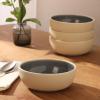 image:imageGibson Elite  Made in Portugal  Port Gaia 4 Piece Cereal Bowl Set 62 Stoneware Bowls Reactive Glaze Finish Soup Dessert amp Snack Bowls Microwave amp Dishwasher Safe  Blue