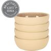 image:imageGibson Elite  Made in Portugal  Port Gaia 4 Piece Cereal Bowl Set 62 Stoneware Bowls Reactive Glaze Finish Soup Dessert amp Snack Bowls Microwave amp Dishwasher Safe  Taupe