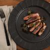 image:imageGibson Elite Humphrey Lane 12 Piece Service for 4 Plates and Bowls Reactive Glaze Dishes Stoneware Ceramic Dinnerware Set  WhiteBlack Winchester Way