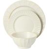 image:imageGibson Elite Humphrey Lane 12 Piece Service for 4 Plates and Bowls Reactive Glaze Dishes Stoneware Ceramic Dinnerware Set  WhiteOffWhite Winchester Way