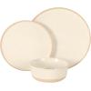 image:imageGibson Elite Humphrey Lane 12 Piece Service for 4 Plates and Bowls Reactive Glaze Dishes Stoneware Ceramic Dinnerware Set  WhiteWhite Humphrey Lane