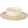 image:imageGibson Elite Humphrey Lane 12 Piece Service for 4 Plates and Bowls Reactive Glaze Dishes Stoneware Ceramic Dinnerware Set  WhiteWhite Humphrey Lane