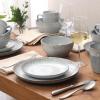 image:imageGibson Elite Octavia Place 16 Piece Stoneware Dinnerware Set Service for 4 Coupe Modern Plates amp Bowls Reactive Glaze Finish Taupe Microwave amp Dishwasher SafeGrey Jasper