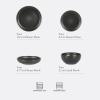 image:imageGibson Elite Octavia Place 16 Piece Stoneware Dinnerware Set Service for 4 Coupe Modern Plates amp Bowls Reactive Glaze Finish Taupe Microwave amp Dishwasher SafeBlack Beckett