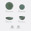image:imageGibson Elite Octavia Place 16 Piece Stoneware Dinnerware Set Service for 4 Coupe Modern Plates amp Bowls Reactive Glaze Finish Taupe Microwave amp Dishwasher SafeGreen Beckett