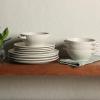 image:imageGibson Elite Sandy Pines 4 Piece Nesting Bowl Set 4 55 7 amp 9 Round Stoneware Bowls Reactive Glaze Finish Blue Mixing Prep amp Serving Bowls Microwave amp Dishwasher SafeWhite Cream Clover Hill