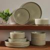 image:imageGibson Elite Sandy Pines 4 Piece Nesting Bowl Set 4 55 7 amp 9 Round Stoneware Bowls Reactive Glaze Finish Blue Mixing Prep amp Serving Bowls Microwave amp Dishwasher SafeGreen Solana