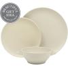 image:imageGibson Elite Sandy Pines 4 Piece Nesting Bowl Set 4 55 7 amp 9 Round Stoneware Bowls Reactive Glaze Finish Blue Mixing Prep amp Serving Bowls Microwave amp Dishwasher SafeWhite Cream Clover Hill