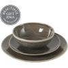 image:imageGibson Elite Sandy Pines 4 Piece Nesting Bowl Set 4 55 7 amp 9 Round Stoneware Bowls Reactive Glaze Finish Blue Mixing Prep amp Serving Bowls Microwave amp Dishwasher SafeBrown Sandy Pines