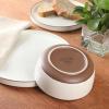 image:imageGibson Elite Sandy Pines 4 Piece Nesting Bowl Set 4 55 7 amp 9 Round Stoneware Bowls Reactive Glaze Finish Blue Mixing Prep amp Serving Bowls Microwave amp Dishwasher SafeWhite Northrock
