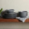 image:imageGibson Elite Sandy Pines 4 Piece Nesting Bowl Set 4 55 7 amp 9 Round Stoneware Bowls Reactive Glaze Finish Blue Mixing Prep amp Serving Bowls Microwave amp Dishwasher SafeDark Blue Clover Hill