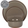 image:imageGibson Elite Sandy Pines 4 Piece Nesting Bowl Set 4 55 7 amp 9 Round Stoneware Bowls Reactive Glaze Finish Blue Mixing Prep amp Serving Bowls Microwave amp Dishwasher SafeBrown Northrock