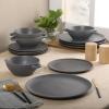 image:imageGibson Elite Sandy Pines 4 Piece Nesting Bowl Set 4 55 7 amp 9 Round Stoneware Bowls Reactive Glaze Finish Blue Mixing Prep amp Serving Bowls Microwave amp Dishwasher SafeDark Blue Clover Hill