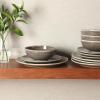 image:imageGibson Elite Sandy Pines 4 Piece Nesting Bowl Set 4 55 7 amp 9 Round Stoneware Bowls Reactive Glaze Finish Blue Mixing Prep amp Serving Bowls Microwave amp Dishwasher SafeBrown Sandy Pines