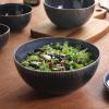 image:imageGibson Elite Sandy Pines 4 Piece Nesting Bowl Set 4 55 7 amp 9 Round Stoneware Bowls Reactive Glaze Finish Blue Mixing Prep amp Serving Bowls Microwave amp Dishwasher SafeBlue Sandy Pines Bowls