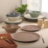 image:imageGibson Elite Sandy Pines 4 Piece Nesting Bowl Set 4 55 7 amp 9 Round Stoneware Bowls Reactive Glaze Finish Blue Mixing Prep amp Serving Bowls Microwave amp Dishwasher SafeAssorted Colors Clover Hill