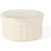 image:imageMartha Stewart Broadbrook 6 Piece Stoneware Meal Prep Container Set with Lids Rectangular Food Storage amp Bakewar Oven Refridgerator Microwave Dishwasher SafeCream Broadbrook  Round