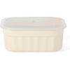 image:imageMartha Stewart Broadbrook 6 Piece Stoneware Meal Prep Container Set with Lids Rectangular Food Storage amp Bakewar Oven Refridgerator Microwave Dishwasher SafeCream Broadbrook  Rectangular