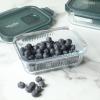 image:imageMartha Stewart Broadbrook 6 Piece Stoneware Meal Prep Container Set with Lids Rectangular Food Storage amp Bakewar Oven Refridgerator Microwave Dishwasher SafeGlassGreen Lid Shadowbrook  Rectangular