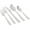image:imageMartha Stewart Chiggi 20Piece Silver Stainless Steel Flatware Set Service for 4  Dinner Forks Salad Forks Knives Dinner Spoons amp Teaspoons  Minimalist Silver Mirror Polish Dishwasher SafeSilver Chiggi