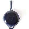 image:imageMartha Stewart Gatwick 12 Enameled Cast Iron Skillet PFASFree Classic Red Exterior with Matte Black Enamel Interior Rust Resistant Oven SafeClassic Blue