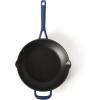 image:imageMartha Stewart Gatwick 12 Enameled Cast Iron Skillet PFASFree Classic Red Exterior with Matte Black Enamel Interior Rust Resistant Oven SafeClassic Blue