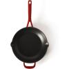 image:imageMartha Stewart Gatwick 12 Enameled Cast Iron Skillet PFASFree Classic Red Exterior with Matte Black Enamel Interior Rust Resistant Oven SafeClassic Red