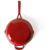 image:imageMartha Stewart Gatwick 12 Enameled Cast Iron Skillet PFASFree Classic Red Exterior with Matte Black Enamel Interior Rust Resistant Oven SafeClassic Red