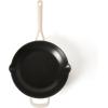 image:imageMartha Stewart Gatwick 12 Enameled Cast Iron Skillet PFASFree Classic Red Exterior with Matte Black Enamel Interior Rust Resistant Oven SafeLinen White