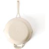 image:imageMartha Stewart Gatwick 12 Enameled Cast Iron Skillet PFASFree Classic Red Exterior with Matte Black Enamel Interior Rust Resistant Oven SafeLinen White