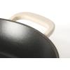 image:imageMartha Stewart Gatwick 12 Enameled Cast Iron Skillet PFASFree Classic Red Exterior with Matte Black Enamel Interior Rust Resistant Oven SafeLinen White