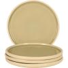 image:imageGibson Elite  Made in Portugal  Port Gaia 102 Inch Dinner Plates Set of 4  Reactive Glaze Dish Set  BlueGreky Dinner Plates