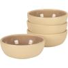 image:imageGibson Elite  Made in Portugal  Port Gaia 4 Piece Cereal Bowl Set 62 Stoneware Bowls Reactive Glaze Finish Soup Dessert amp Snack Bowls Microwave amp Dishwasher Safe  Taupe