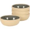 image:imageGibson Elite  Made in Portugal  Port Gaia 4 Piece Cereal Bowl Set 62 Stoneware Bowls Reactive Glaze Finish Soup Dessert amp Snack Bowls Microwave amp Dishwasher Safe  Blue