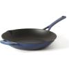 image:imageMartha Stewart Gatwick 12 Enameled Cast Iron Skillet PFASFree Classic Red Exterior with Matte Black Enamel Interior Rust Resistant Oven SafeClassic Blue